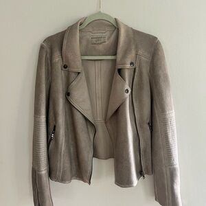 Marrakech Distressed Faux Leather Moto Jacket